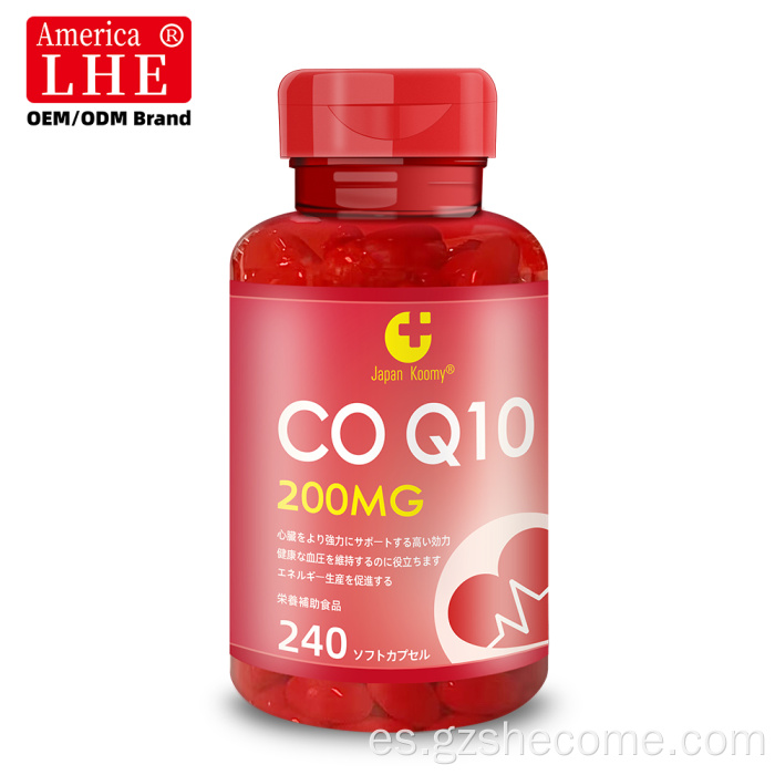 Shecome CoQ10 200 mg Cápsulas blandas Apoyo a la vitalidad y la energía del corazón